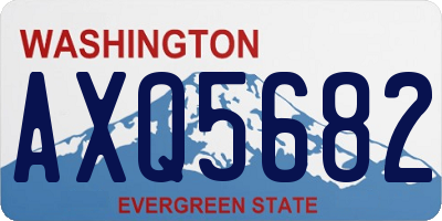 WA license plate AXQ5682