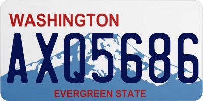 WA license plate AXQ5686
