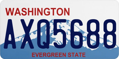 WA license plate AXQ5688