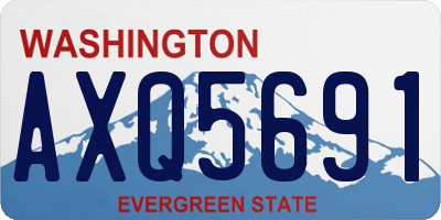 WA license plate AXQ5691