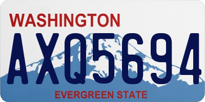 WA license plate AXQ5694