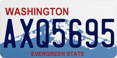 WA license plate AXQ5695