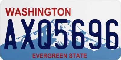 WA license plate AXQ5696