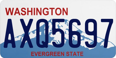 WA license plate AXQ5697
