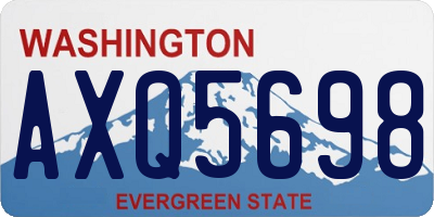 WA license plate AXQ5698