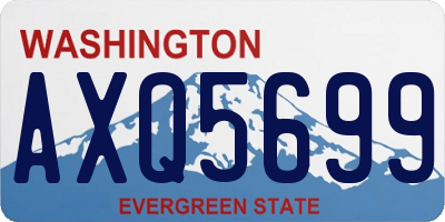 WA license plate AXQ5699