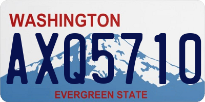 WA license plate AXQ5710
