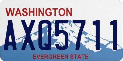 WA license plate AXQ5711