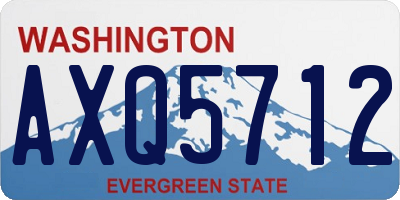 WA license plate AXQ5712