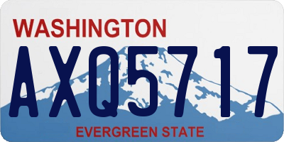 WA license plate AXQ5717