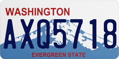 WA license plate AXQ5718
