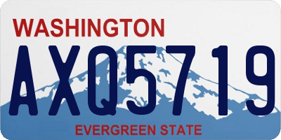 WA license plate AXQ5719