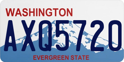 WA license plate AXQ5720