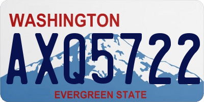 WA license plate AXQ5722
