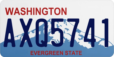 WA license plate AXQ5741