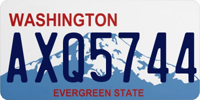 WA license plate AXQ5744