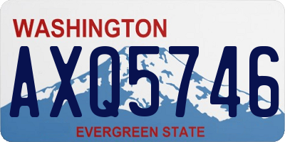 WA license plate AXQ5746