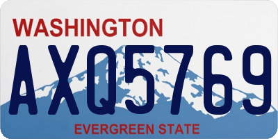 WA license plate AXQ5769