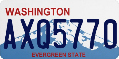 WA license plate AXQ5770