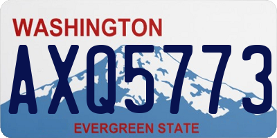 WA license plate AXQ5773