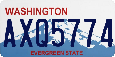 WA license plate AXQ5774