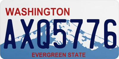 WA license plate AXQ5776