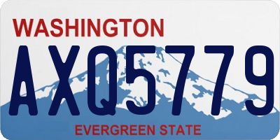 WA license plate AXQ5779