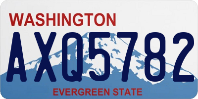 WA license plate AXQ5782