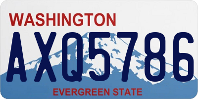 WA license plate AXQ5786