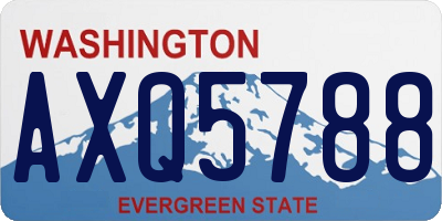WA license plate AXQ5788