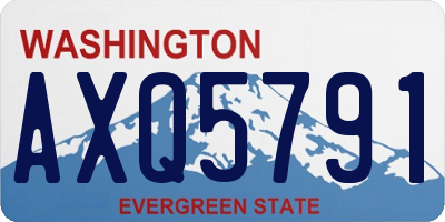 WA license plate AXQ5791
