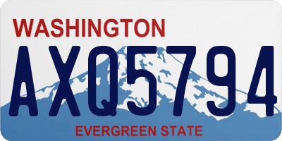 WA license plate AXQ5794