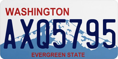 WA license plate AXQ5795