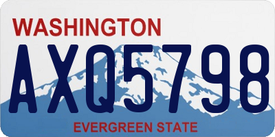 WA license plate AXQ5798