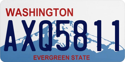 WA license plate AXQ5811