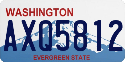 WA license plate AXQ5812