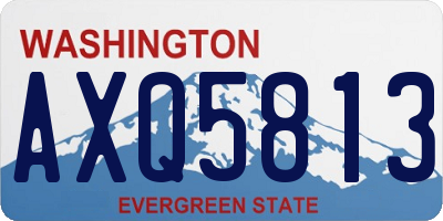 WA license plate AXQ5813