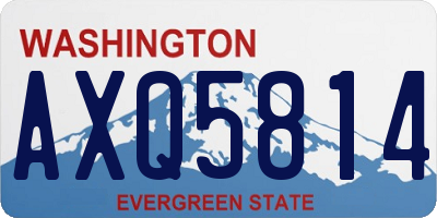 WA license plate AXQ5814
