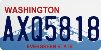 WA license plate AXQ5818