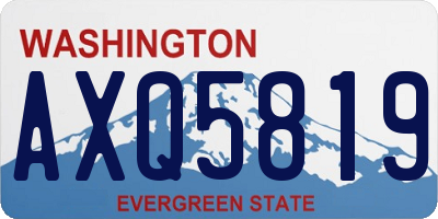WA license plate AXQ5819