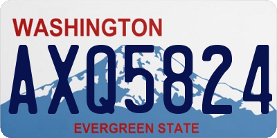 WA license plate AXQ5824