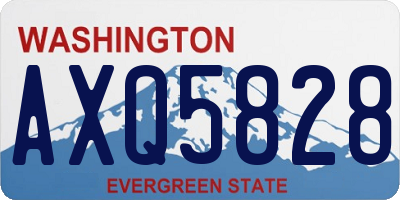 WA license plate AXQ5828