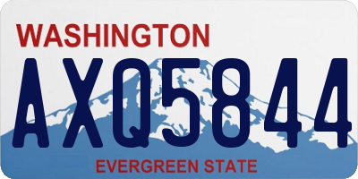 WA license plate AXQ5844