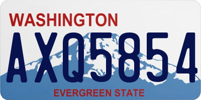 WA license plate AXQ5854