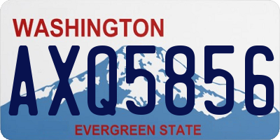 WA license plate AXQ5856