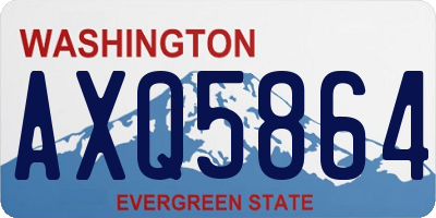 WA license plate AXQ5864