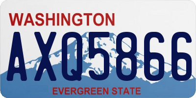 WA license plate AXQ5866