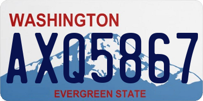 WA license plate AXQ5867