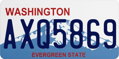 WA license plate AXQ5869