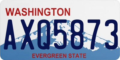 WA license plate AXQ5873